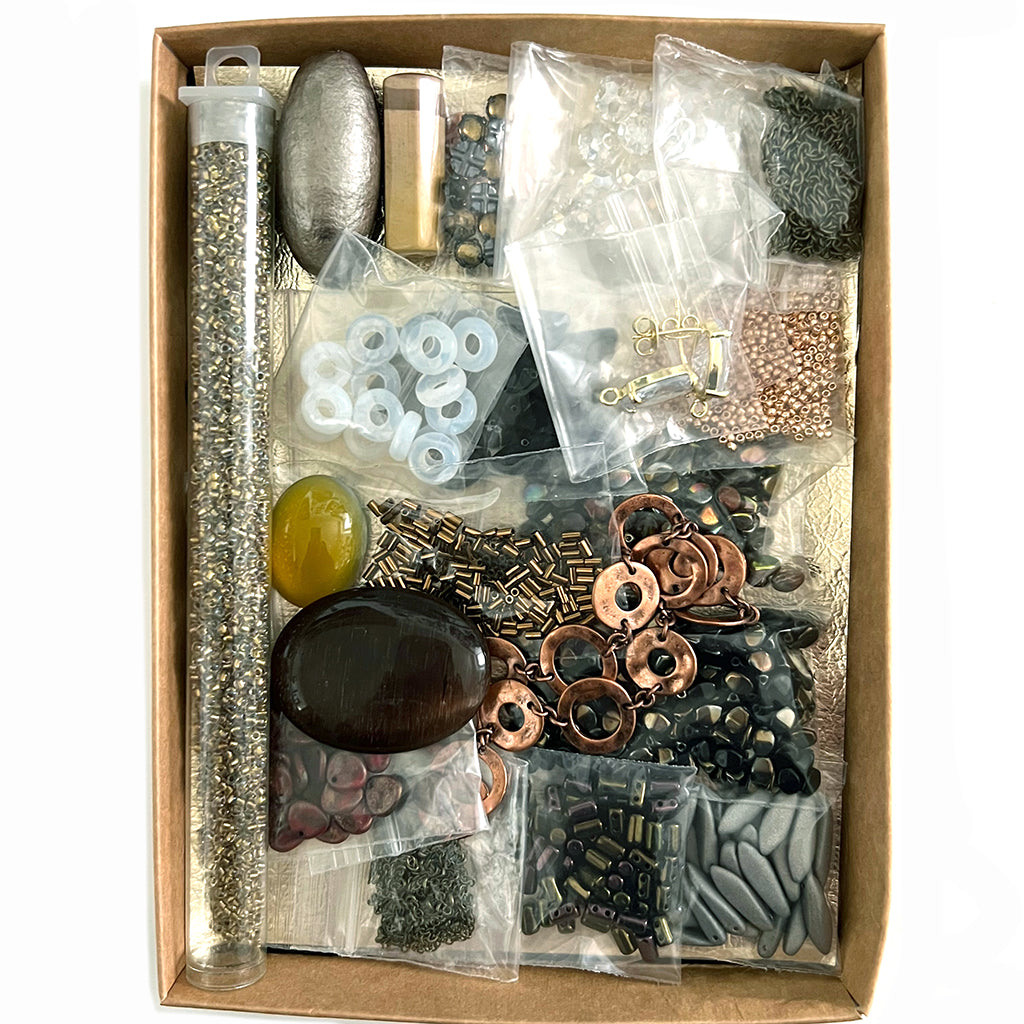 Bead Embroidery Treasure Box one