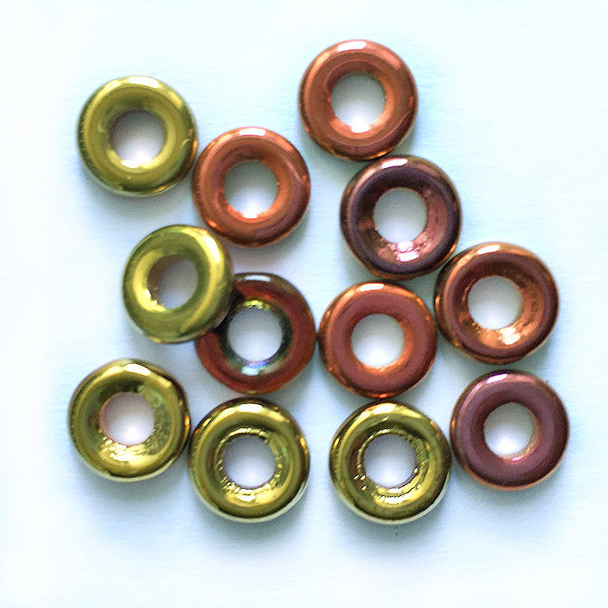 9mm Czech glass rings