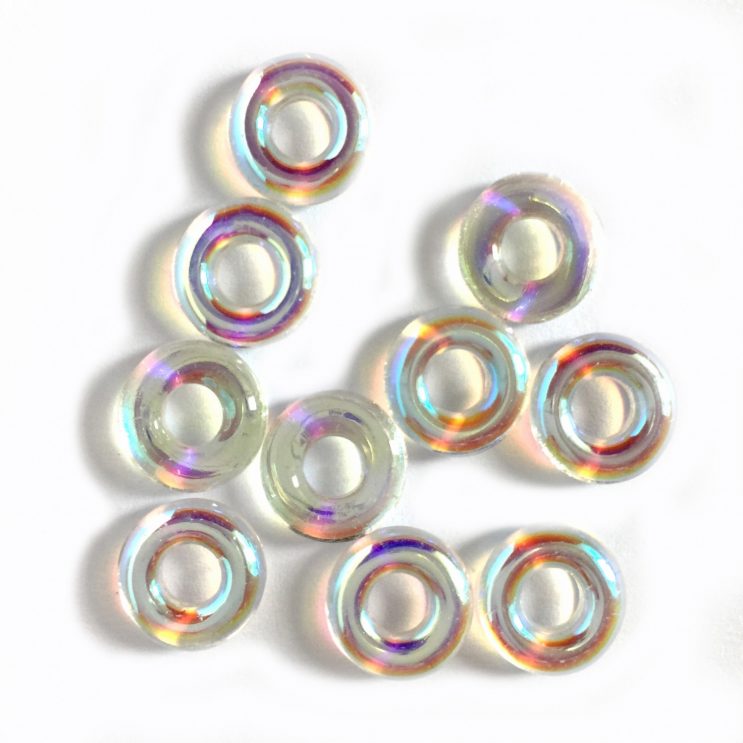 9mm Czech glass rings